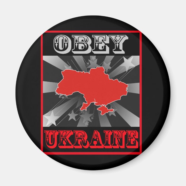 Obey Ukraine Magnet (Vorne)