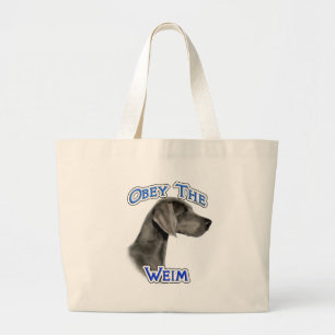 Obey Weimaraner Jumbo Stoffbeutel