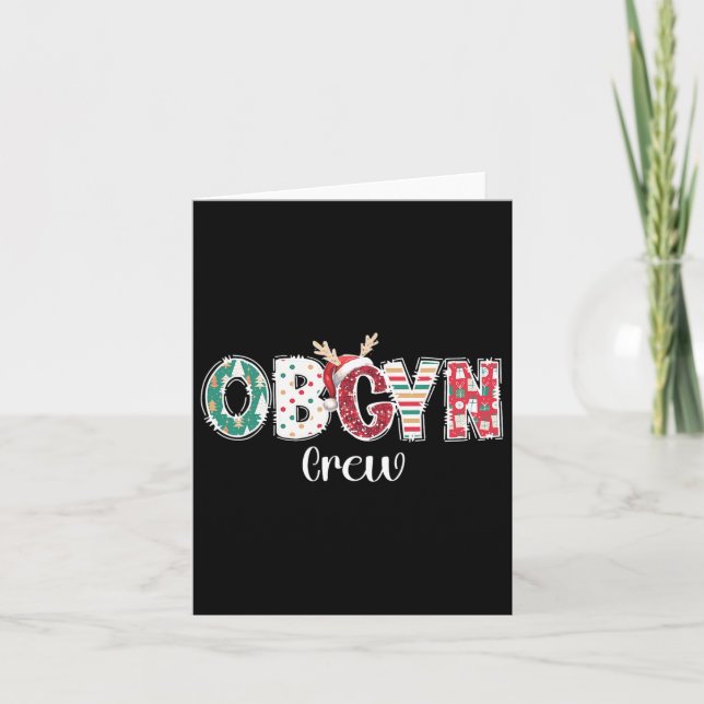Obgyn-Crew-Obstetrics Ob-Gyn-Gruppe-Team Karte (Vorderseite)