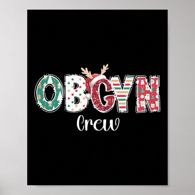 Obgyn-Crew-Obstetrics Ob-Gyn-Gruppe-Team Poster (Vorne)