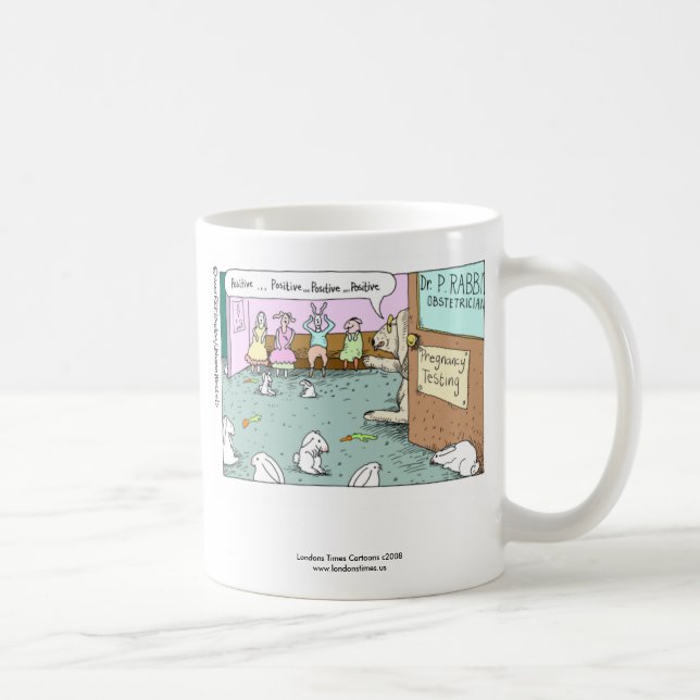 OBGYN de lapin Mug de café amusant (Droite)