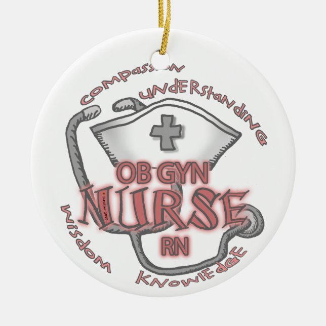 ObGyn Nurse Axiom Keramikornament (Vorne)