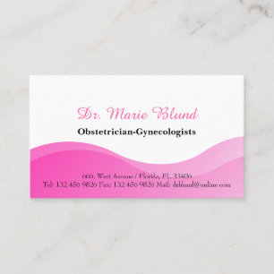 OBGYN Obstetrician Gynecologen Arzt Visitenkarte