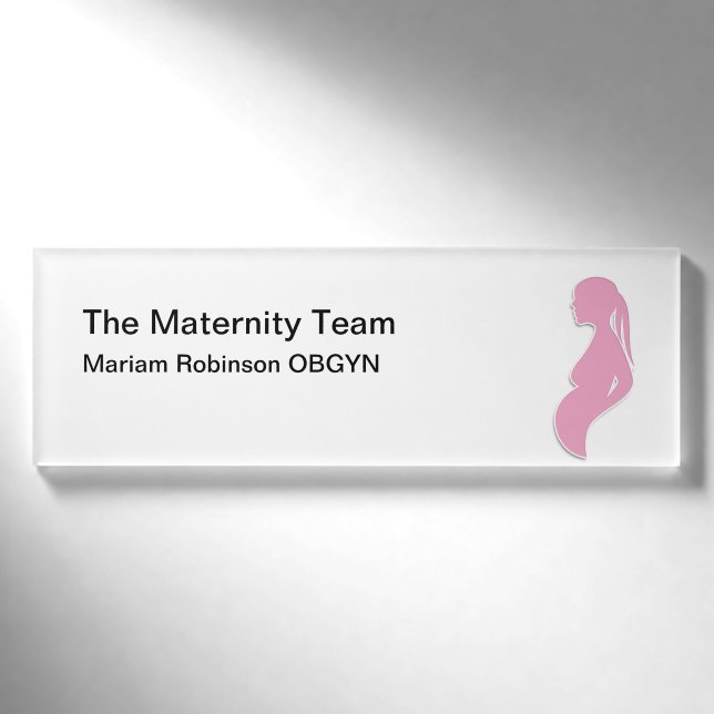 OBGYN-Personaldatenträger für medizinische Mutters Namenschild (Vorderseite)