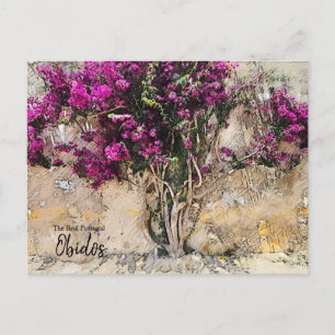 Obidos Colors Portugal Postkarte