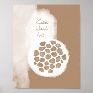objet_11_lotus samen pod matte poster