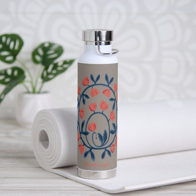 Objet_17_a swan in Blume Trinkflasche (Yoga)