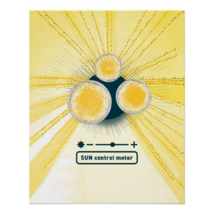 objet_3_Sonnenkontrollmessgerät glänzendes Poster