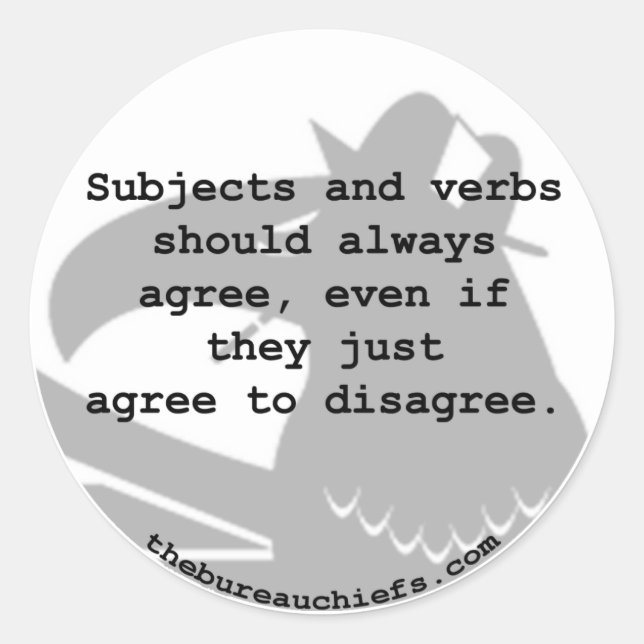 Objet et verbes Sticker (Devant)