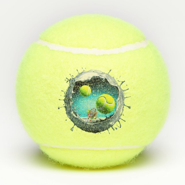 Objets de collection de balles de tennis rares (Dos)