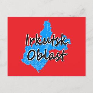 Oblast Irkutsk Feiertagspostkarte