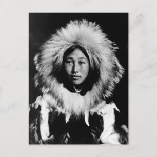 Obleka, eine Eskimo-Frau, 1907 Postkarte