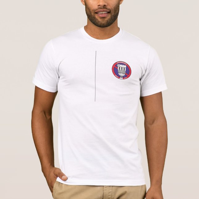 Obliegende Beschränkung der Amtszeitsantitoilette T-Shirt (Vorderseite)