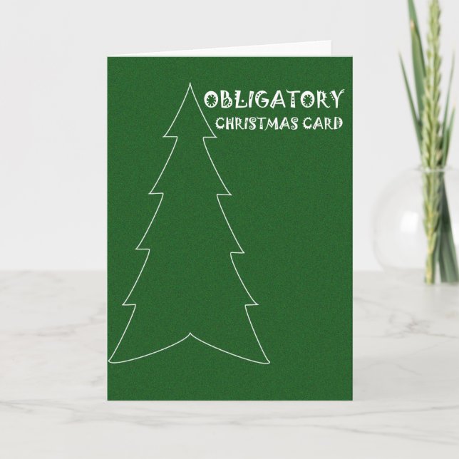 Obligatorische Weihnachtskarte Feiertagskarte (Vorderseite)