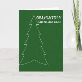 Obligatorische Weihnachtskarte Feiertagskarte