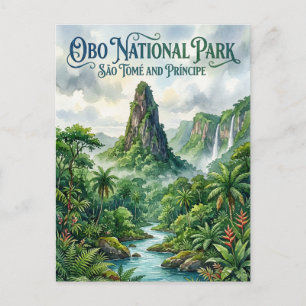 Obo-Nationalpark São Tomé und Príncipe Postkarte