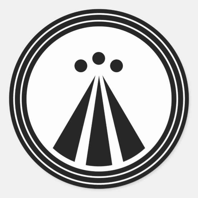 OBOD-Symbol Runder Aufkleber (Vorderseite)