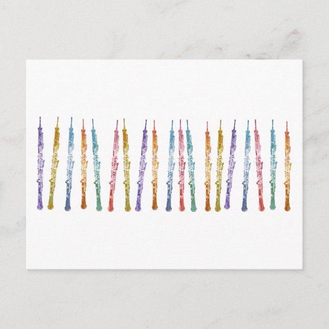 Oboe-Band Postkarte (Vorderseite)