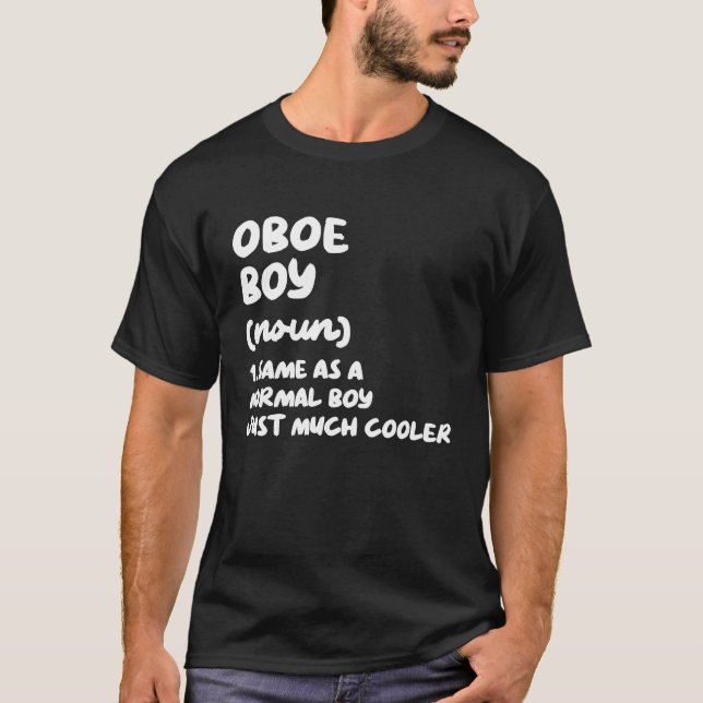 Oboe Boy Definition  Musician T-Shirt (Vorderseite)