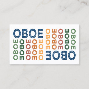 Oboe bunt visitenkarte