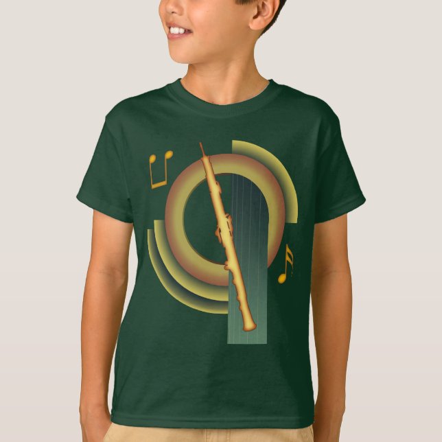 Oboe Deko T-Shirt (Vorderseite)