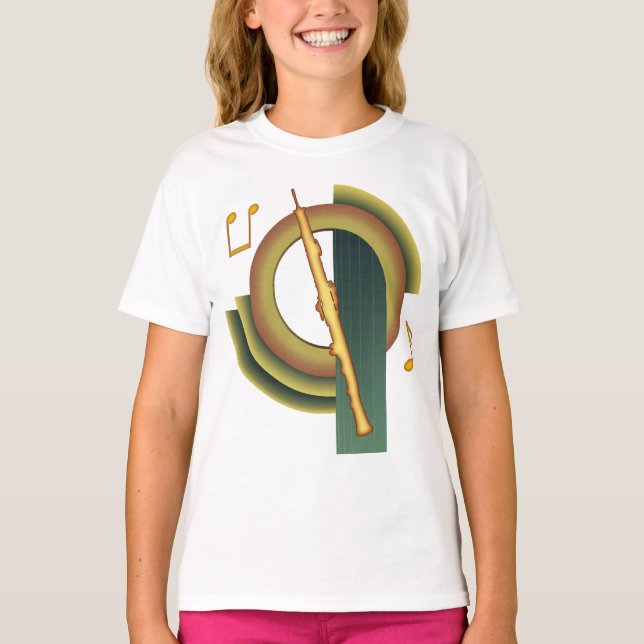 Oboe Deko T-Shirt (Vorderseite)