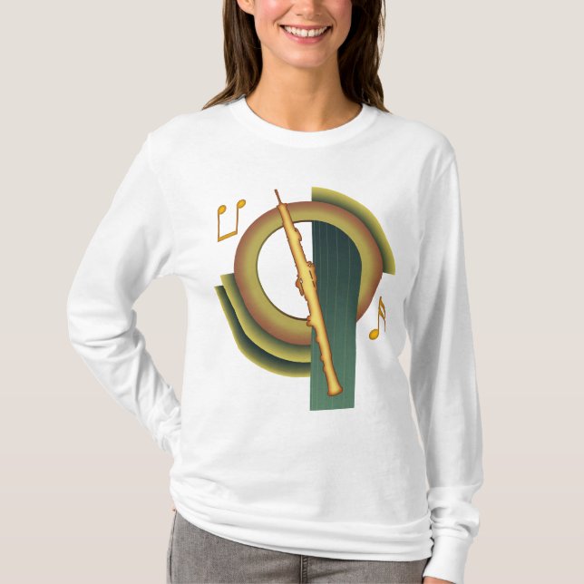 Oboe Deko T-Shirt (Vorderseite)