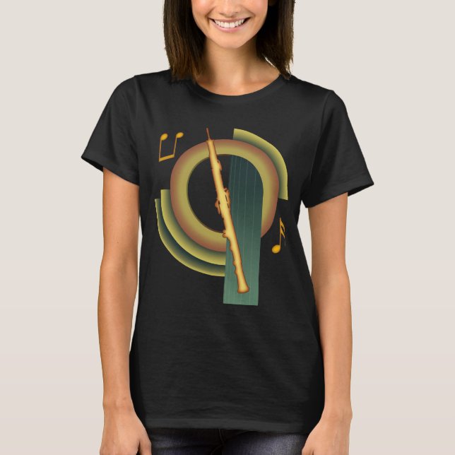 Oboe Deko T-Shirt (Vorderseite)