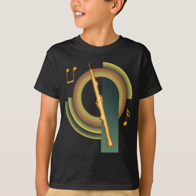Oboe Deko T-Shirt (Vorderseite)