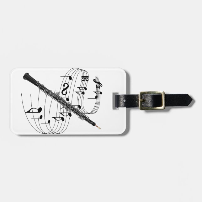 Oboe Gepäckanhänger (Vorderseite horizontal)