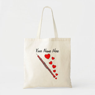 Oboe Hearts Oboist Woodwind Musiker Custom Tragetasche
