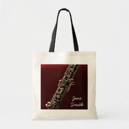 Oboe Instrument personalisierte Namensmusikstunde Tragetasche