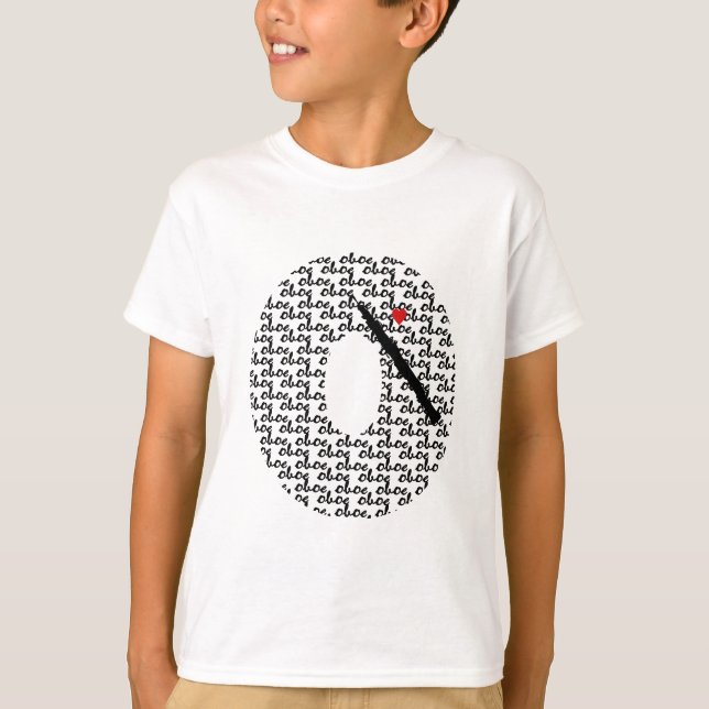 Oboe Letter O T-Shirt (Vorderseite)