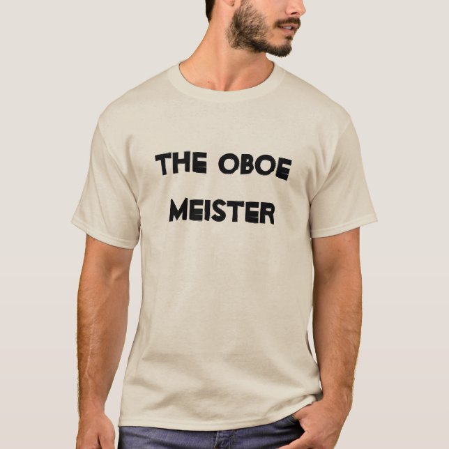 Oboe Meister Musical Brass Instrument T-Shirt (Vorderseite)