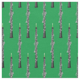 Oboe Music Musician Room Dekoration Grün Stoff