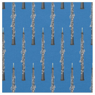 Oboe Music Musician Saal Dekoration Blau Stoff