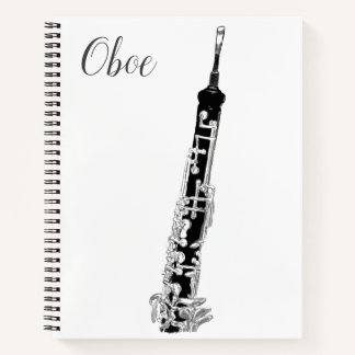 Oboe-Notebook Notizbuch