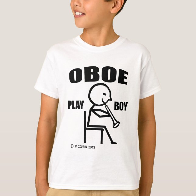 Oboe Play Boy T-Shirt (Vorderseite)