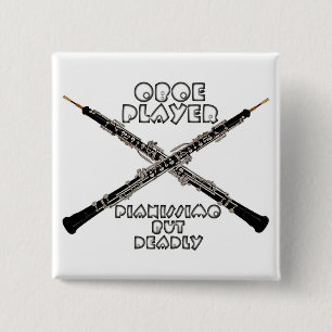 Oboe Spieler Button