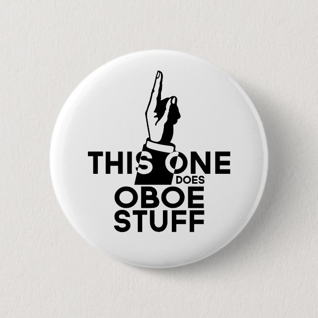 Oboe Stuff - Funny Oboe Music Button (Vorderseite)