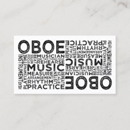 Oboe Typografie Visitenkarte