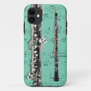 Oboe u. Notenentelefonkasten. Auswahlfarbe title_seo2