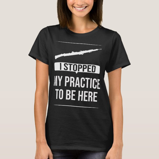 OBOEpractice Music Instrument Marching Oboist T-Shirt (Vorderseite)