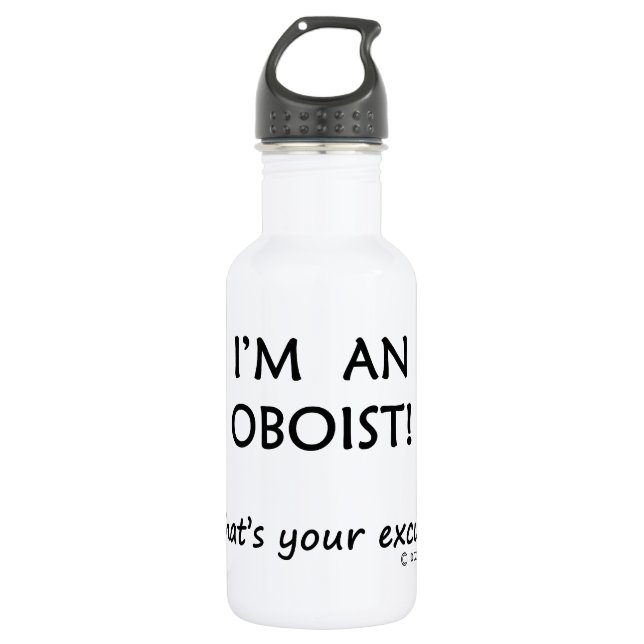 Oboist Entschuldigung Trinkflasche (Vorderseite)
