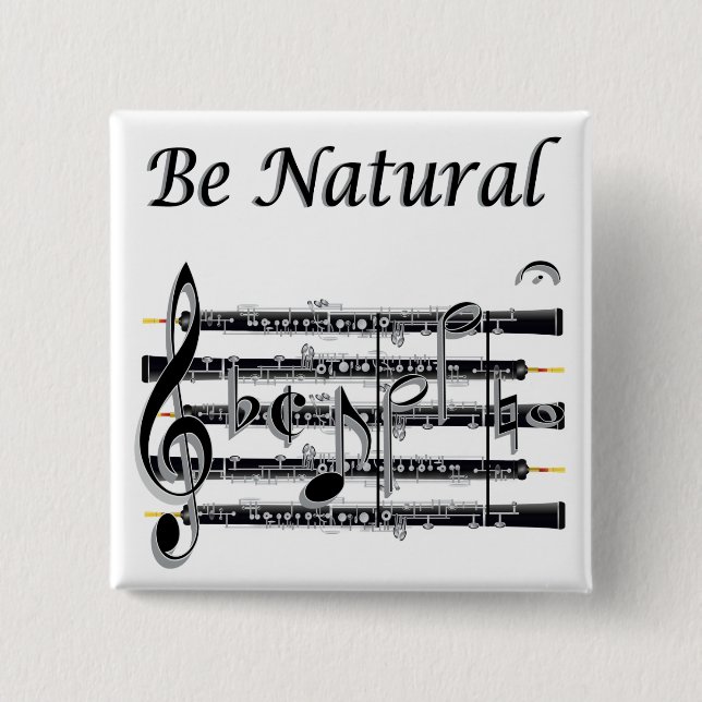 Oboists können zu natürlichem B Button (Vorderseite)
