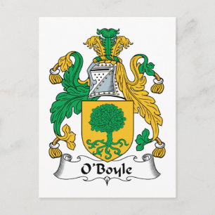 O'Boyle Familienwappen Postkarte