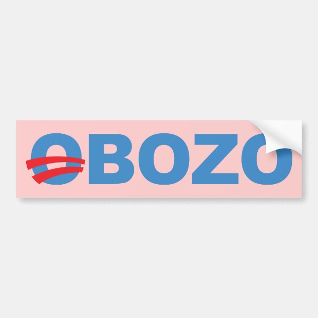 Obozo Obama Autoaufkleber (Vorne)