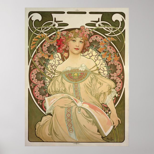 Obraz 1897 by Alfons Mucha - Poster (Vorne)