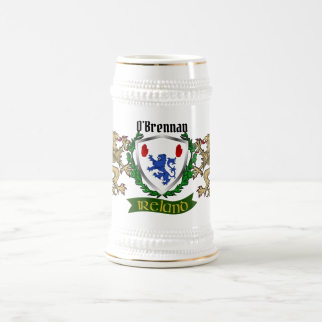 O'Brennan (Connacht) Irish Shield Bierglas (Mittel)
