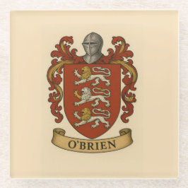 O'Brien Coat of Arms Glass Coaster Glasuntersetzer
